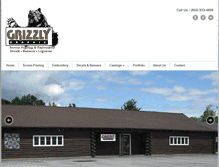 Tablet Screenshot of grizzlygraphix.com